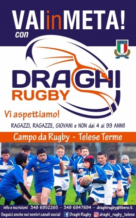 GIOCA e DIVERTITI col RUGBY !!! - DRAGHI  Rugby  Telese